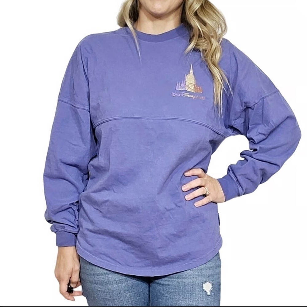 Walt Disney World Purple Pullover Crewneck Sweatshirt